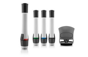 Need to capture whiteboard notes but already have eBeam Edge or eBeam Engage? This add-on will give you the functionality of both projection and whiteboard capture by making your eBeam system dual purpose.
Lost your eBeam pens or just want another set on hand? This kit will give you everything you need to update your current receiver with new components.